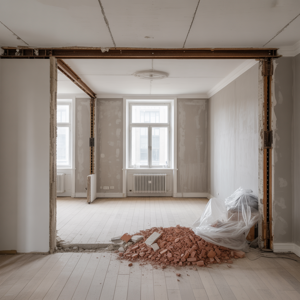 rivning av barande vagg kostnad tillstand och risker