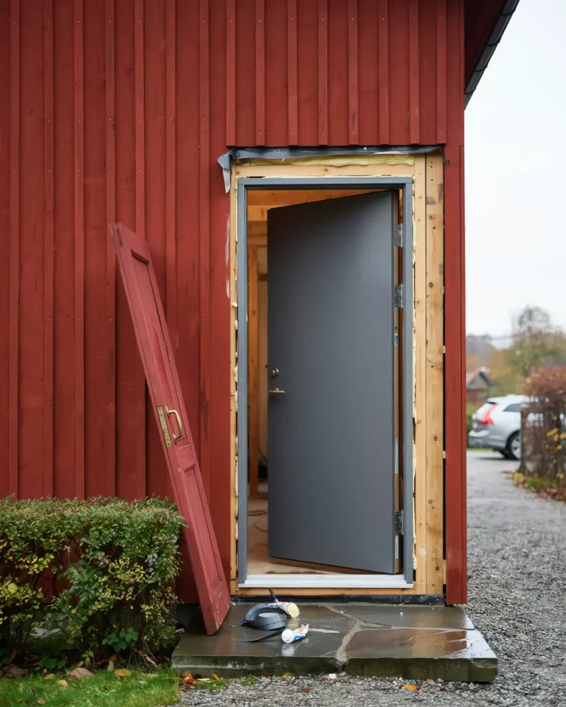 byta ytterd rr i villa s kerhet isolering och r tt montering f r ett h llbart resultat