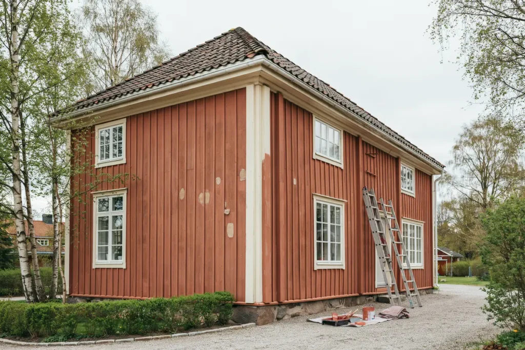 m la om tr fasaden p villan r tt f rarbete f rgval och underh ll f r ett h llbart resultat